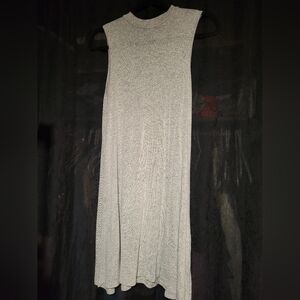 Acemi ALine Crew Neck Midi Dress Gray